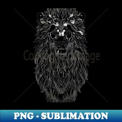 lion - Retro PNG Sublimation Digital Download - Fashionable and Fearless