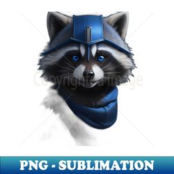 Blue Raccoon - Modern Sublimation PNG File - Vibrant and Eye-Catching Typography