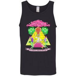 Rick And Morty Pyramid With Catchphrase Men Tank Top