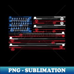 fishing rods american flag - elegant sublimation png download - revolutionize your designs