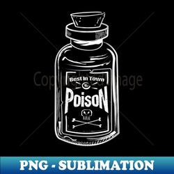 poison bottle white - high-quality png sublimation download - spice up your sublimation projects