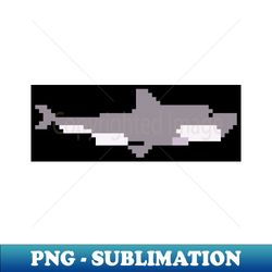 Pixel Symphony shark - Unique Sublimation PNG Download - Unleash Your Creativity