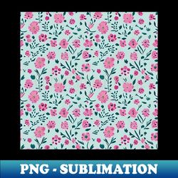 a small flower pattern watercolor style - png transparent digital download file for sublimation - perfect for sublimation art