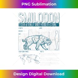 Prehistoric - Smilodon Saber-Toothed Ti - Innovative PNG Sublimation Design - Tailor-Made for Sublimation Craftsmanship