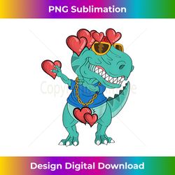 Kids Dabbing Dinosaur Valentines Day Cute T-Rex V-Day Pajama Bo - Minimalist Sublimation Digital File - Access the Spectrum of Sublimation Artistry