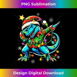 Dabbing Dinosaur T-rex Christmas Sweater Dino Trex Xmas 2023 Long Sl - Bespoke Sublimation Digital File - Rapidly Innovate Your Artistic Vision