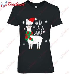 Fa La La Llama - Funny Falala Llama Christmas T-Shirt, Womens Christmas Shirts On Sale  Wear Love, Share Beauty