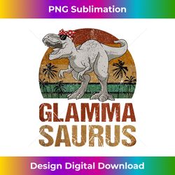 Glammasaurus Dinosaur Glamma Saurus Mother's D - Contemporary PNG Sublimation Design - Pioneer New Aesthetic Frontiers
