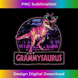 Grammysaurus T Rex Dinosaur Grammy Saurus Family Matching Long Sl - Urban Sublimation PNG Design - Access the Spectrum of Sublimation Artistry