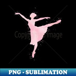 girl ballerina watercolor silhouette - exclusive sublimation digital file - perfect for creative projects