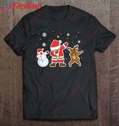 Dabbing Santa Reindeer Boys Girl Kids Christmas Dab Shirt, Christmas Shirt Ideas For Family  Wear Love, Share Beauty