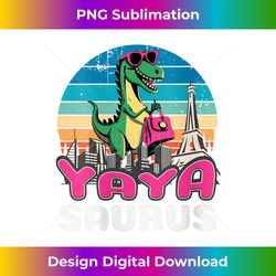 Yayasaurus T Rex Dinosaur Yaya Saurus Family V- - Sleek Sublimation PNG Download - Rapidly Innovate Your Artistic Vision