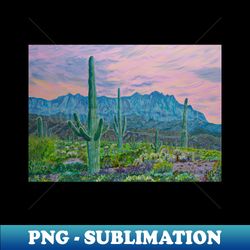 Sunset in Arizona desert - PNG Transparent Sublimation File - Add a Festive Touch to Every Day