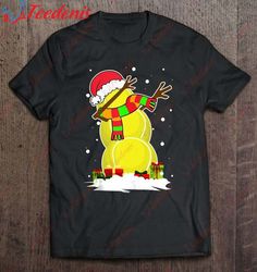 Dabbing Snowman Tennis Ball Santa Christmas Pajama Xmas Shirt, Christmas Family Shirts Designs  Wear Love, Share Beauty