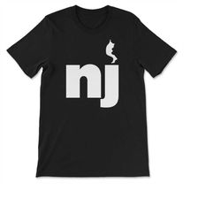 New Jersey NJ Two Letter State Abbreviation Unique Resident T-shirt, Sweatshirt & Hoodie