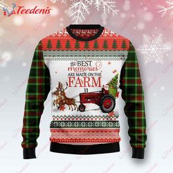 Farm Best Memories Ugly Christmas Sweater, Ugly Christmas Sweater For Adults  Wear Love, Share Beauty