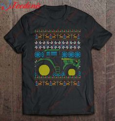 Farmer Tractor Farm Agriculture X-Mas Ugly Christmas Sweater T-Shirt, Cheap Christmas Family Shirts  Wear Love, Share Be