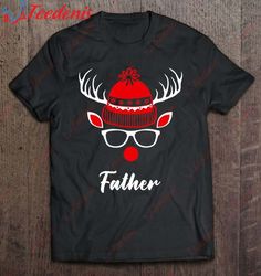Father Funny Christmas Reindeer Face Family Matching Shirt, Funny Christmas Sweaters Mens  Wear Love, Share Beauty