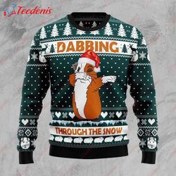 Dabbing Through The Snow Ugly Christmas Sweater, Funny Ugly Sweater Ideas  Wear Love, Share Beauty