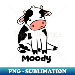 Moody cow - Instant PNG Sublimation Download - Stunning Sublimation Graphics