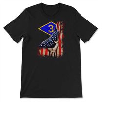 Third 3rd Ranger Battalion Blue Diamond USA Flag Pull Back Patriotic Military Gift T-shirt, Sweatshirt & Hoodie
