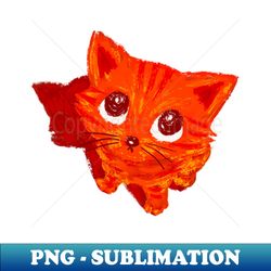 Red cat looking up - Exclusive Sublimation Digital File - Vibrant and Eye-Catching Typography