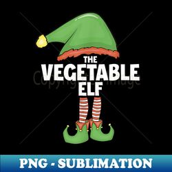 Vegetable Elf T Family Xmas Holiday Elf Santa Christmas - Instant PNG Sublimation Download - Instantly Transform Your Sublimation Projects