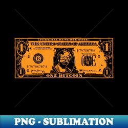 Bitcoin Dollar - Retro PNG Sublimation Digital Download - Create with Confidence
