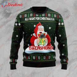 Dachshund Gift Ugly Christmas Sweater, Ugly Sweater Sale  Wear Love, Share Beauty