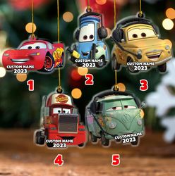 Lightening McQueen Cars Christmas Ornament, Disney Cars Ornaments, Cars Movie Ornament