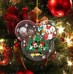Mickey Minnie Christmas Ornament, Disney Couple Christmas Ornament, Minnie Ornament