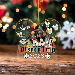 Mickey Minnie Christmas Ornament, Disney Trip 2023 Ornament, Mickey Friends Ornaments
