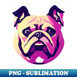 Abstract Bulldog - Trendy Sublimation Digital Download - Stunning Sublimation Graphics