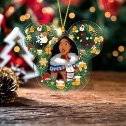 Mulan Christmas Ornament, Personalized Mulan Princess  Ornaments, Walt Disney 2023 Christmas Ornament