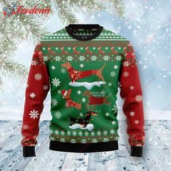 Dachshund Snow Day Ugly Christmas Sweater, Funny Christmas Shirts For Adults  Wear Love, Share Beauty
