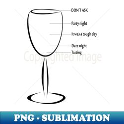 wine funny modern bar cart - instant png sublimation download - vibrant and eye-catching typography