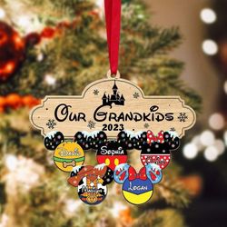 personalized grandkids ornament, grandchildren ornament, grandparents ornaments