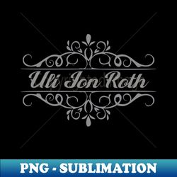 Nice Uli Jon Roth - PNG Transparent Sublimation Design - Instantly Transform Your Sublimation Projects