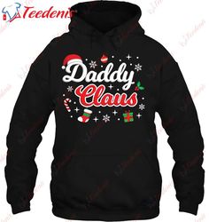 Daddy Claus Dad Merry Xmas Santa Matching Family Group Cute Pullover T-Shirt, Funny Mens Christmas Tee Shirts  Wear Love