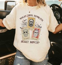 Horror Characters Tarot Card Shirt  Jason Voorhees Freddy Krueger Michael Myers Shirt Halloween Horror Movie Shirt  Scre