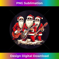 Electric Guitar Santa Claus Costume on Christmas Eve Tank Top - Luxe Sublimation PNG Download - Chic, Bold, and Uncompromising