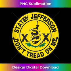 State of Jefferson Coiled Snake Tank To - Deluxe PNG Sublimation Download - Immerse in Creativity with Every Design