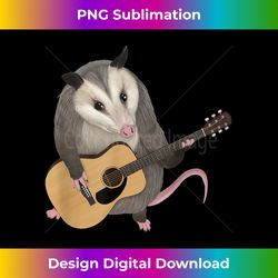 Opossum playing the acoustic guitar - possum - Crafted Sublimation Digital Download - Spark Your Artistic Genius