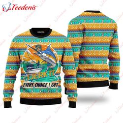 Fishing I Jerk It Every Change I Get Ugly Christmas Sweater, Ugly Sweater Christmas Party Ideas  Wear Love, Share Beauty