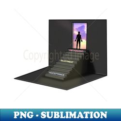 Sky Stairs - Modern Sublimation PNG File - Bring Your Designs to Life