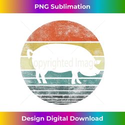 Pig Lover Gifts Funny Farmer Retro Vintage Farm Animals - Deluxe PNG Sublimation Download - Elevate Your Style with Intricate Details