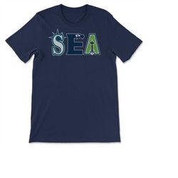 Seattle Washington Sports Fan Three Letter City Abbreviation T-shirt, Sweatshirt & Hoodie