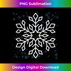 Winter Snowflake Christmas Design Men Women Kids Xmas Design Tank Top - Sleek Sublimation PNG Download - Lively and Captivating Visuals