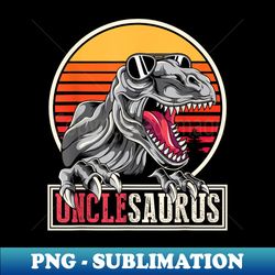 Uncle Idea Dinosaur Family Unclesaurus T Rex - Vintage Sublimation PNG Download - Transform Your Sublimation Creations