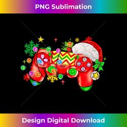 Video Game Controller Christmas Santa Hat Gamer Boys Tank Top - Edgy Sublimation Digital File - Infuse Everyday with a Celebratory Spirit